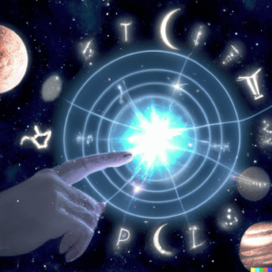 DALL·E 2022 11 07 11.25.06 ¿Por que la gente cree en la astrologia